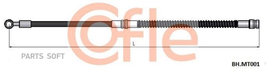 

COFLE 92.BH.MT001 Шланг тормозной передн MITSUBISHI Carisma 98- /Space Star 99- 1шт