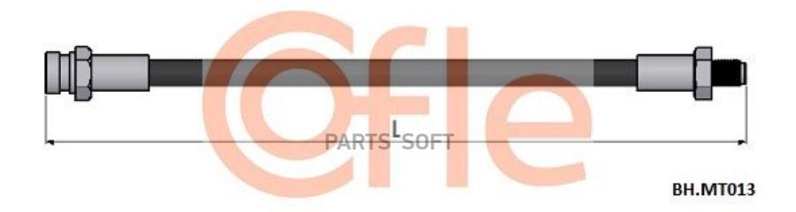

COFLE 92.BH.MT013 Шланг тормозной передн MITSUBISHI Pajero 96- 1шт