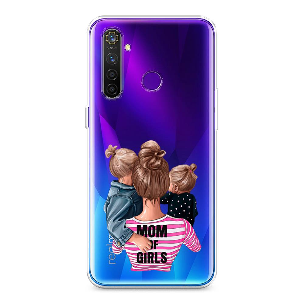 

Чехол Awog на Realme 5 Pro "Mom of Girls", Разноцветный, 251650-6