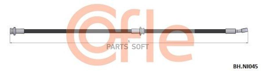 

COFLE 92.BH.NI045 Шланг тормозной передн прав NISSAN Qashqai 07- 1шт