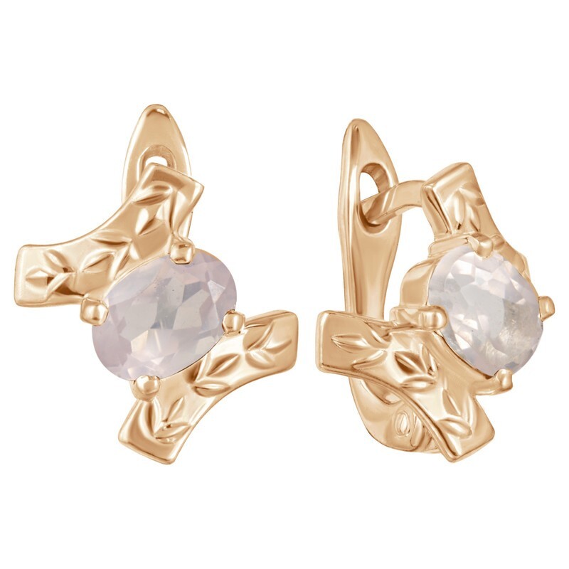 

Серьги из серебра с кварцем LAZURIT-ONLINE 8132PG, 8132PG