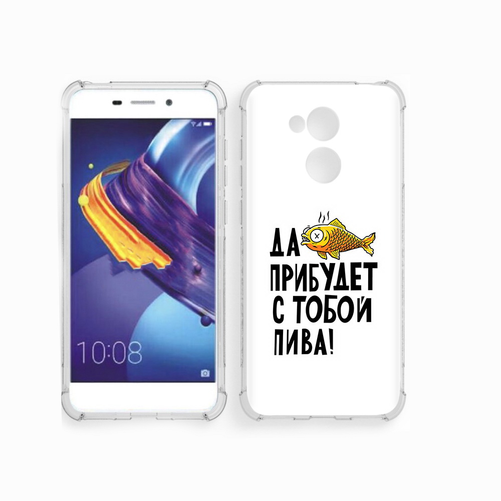 

Чехол MyPads Tocco для Huawei 6C Pro ДА прибудет с тобой пива (PT88459.60.58), Прозрачный, Tocco