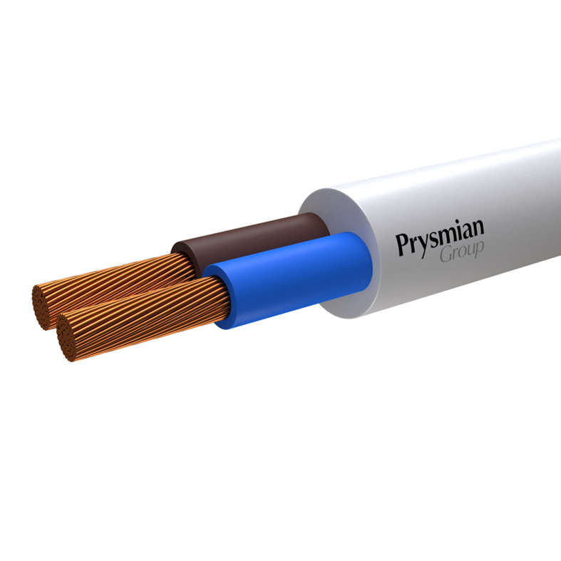 

Провод ПВС 2х1.5 Б (бухта) (м) РЭК-PRYSMIAN 0102040201, Белый
