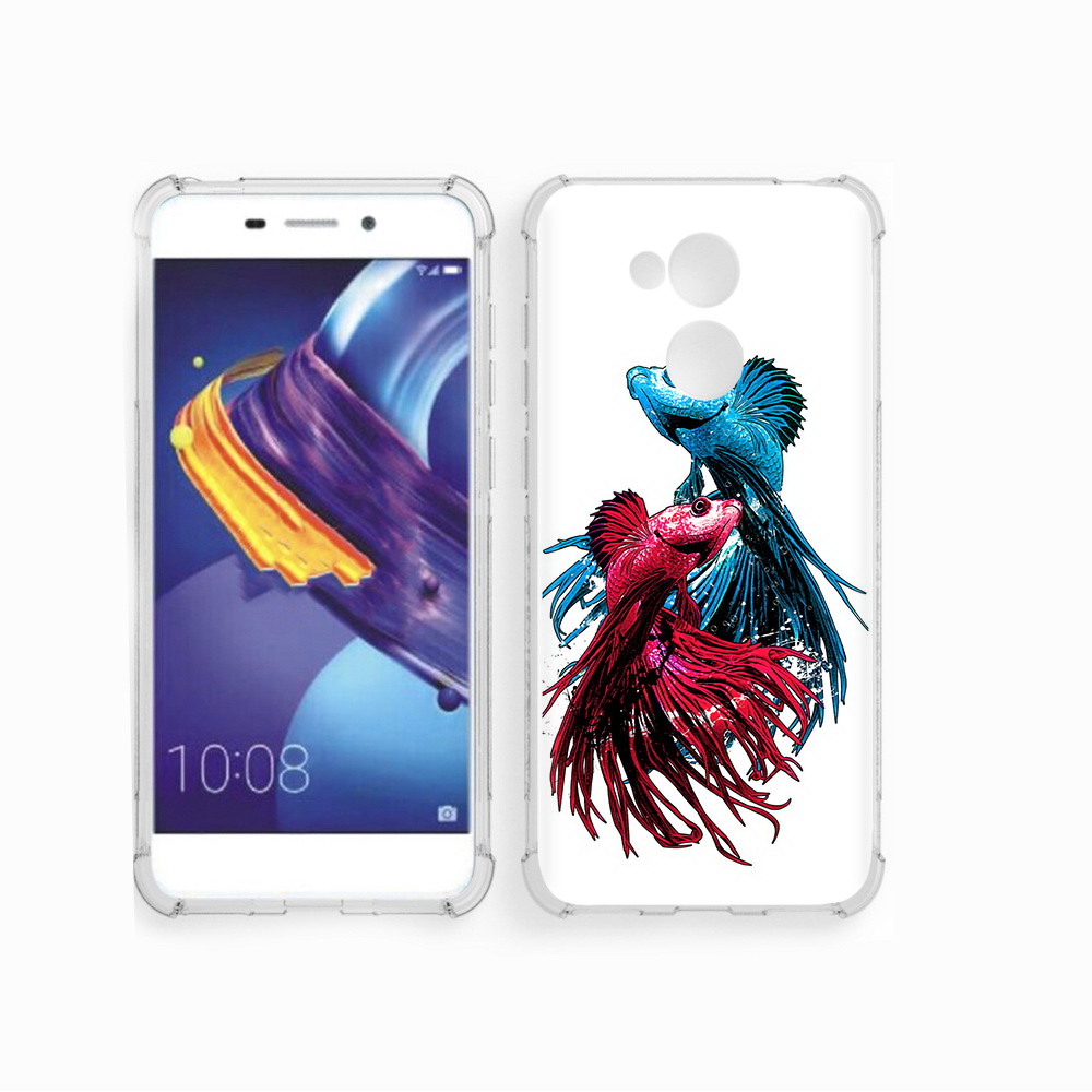 

Чехол MyPads Tocco для Huawei 6C Pro рыбы петушки (PT88459.60.592), Прозрачный, Tocco