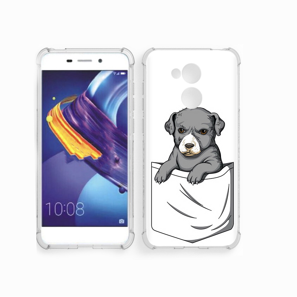 

Чехол MyPads Tocco для Huawei 6C Pro собачка в кармане (PT88459.60.611), Прозрачный, Tocco