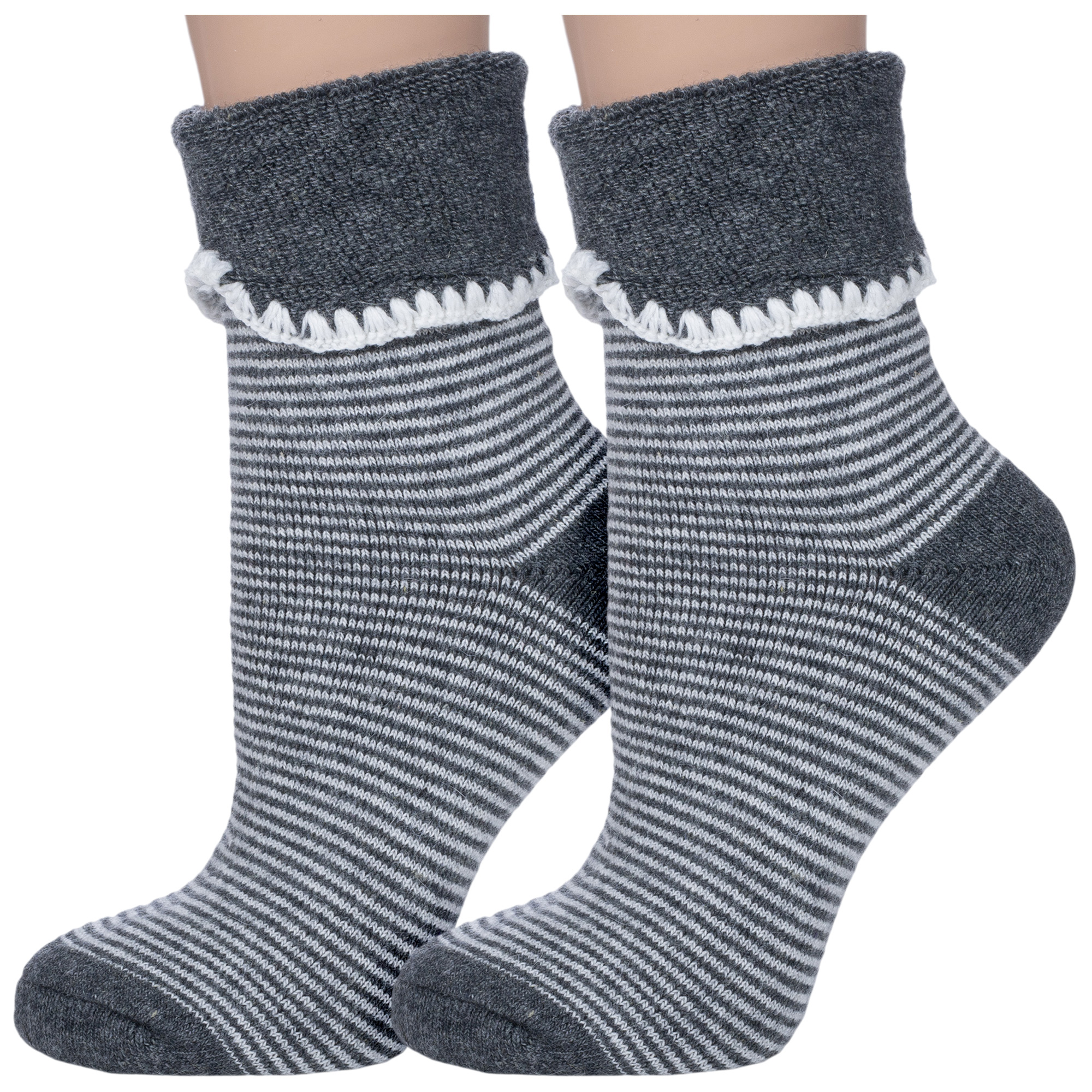 Комплект носков женских Hobby Line 2-6171 серых 36-40