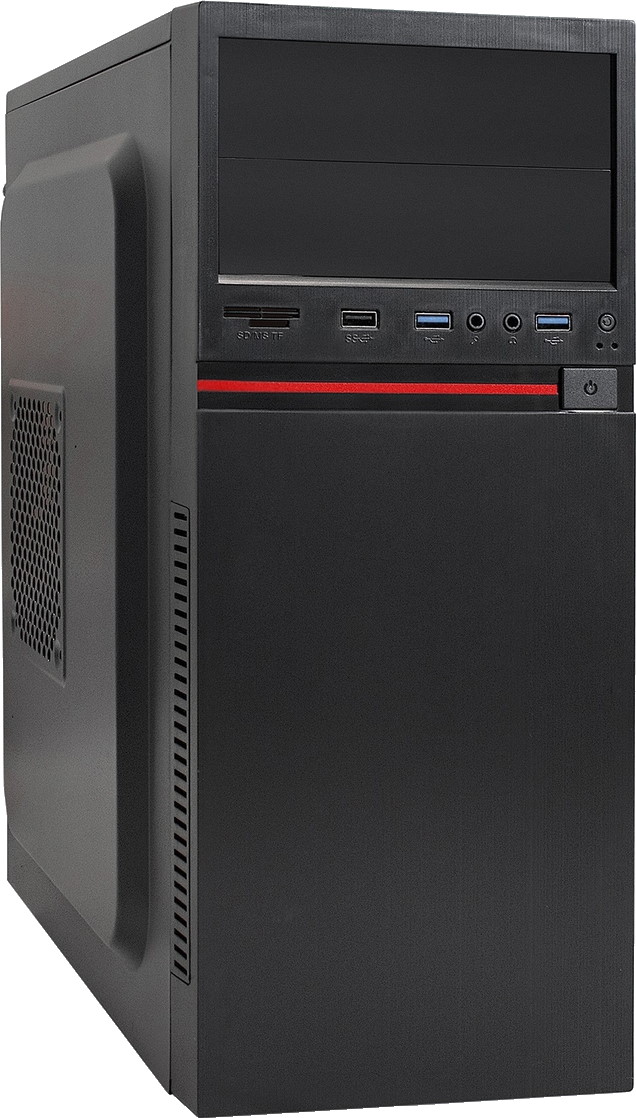 

Корпус компьютерный ExeGate EX286449RUS Black, AA-329U2