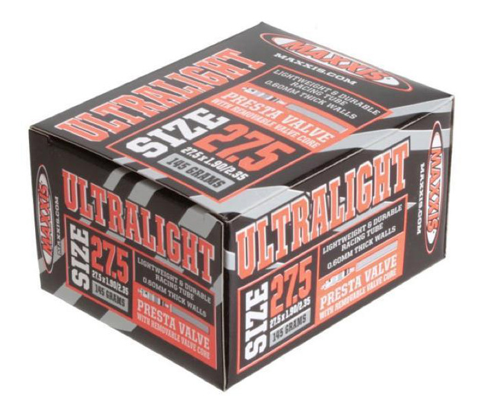 

Велосипедная камера Maxxis Ultralight 26", 2,35-1,9", Ultralight 27.5X1.90/2.35 Fvsep48 Вело Ниппель 48