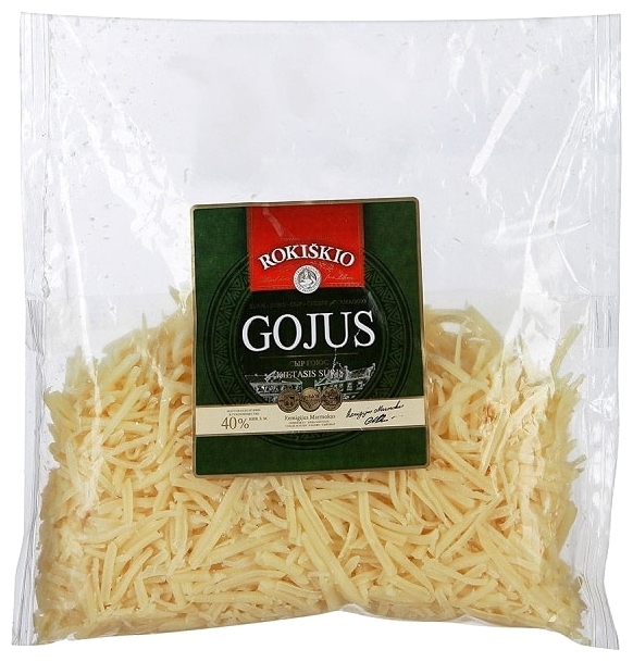 

Сыр твердый Rokiskio Gojus тертый 40% 200 г