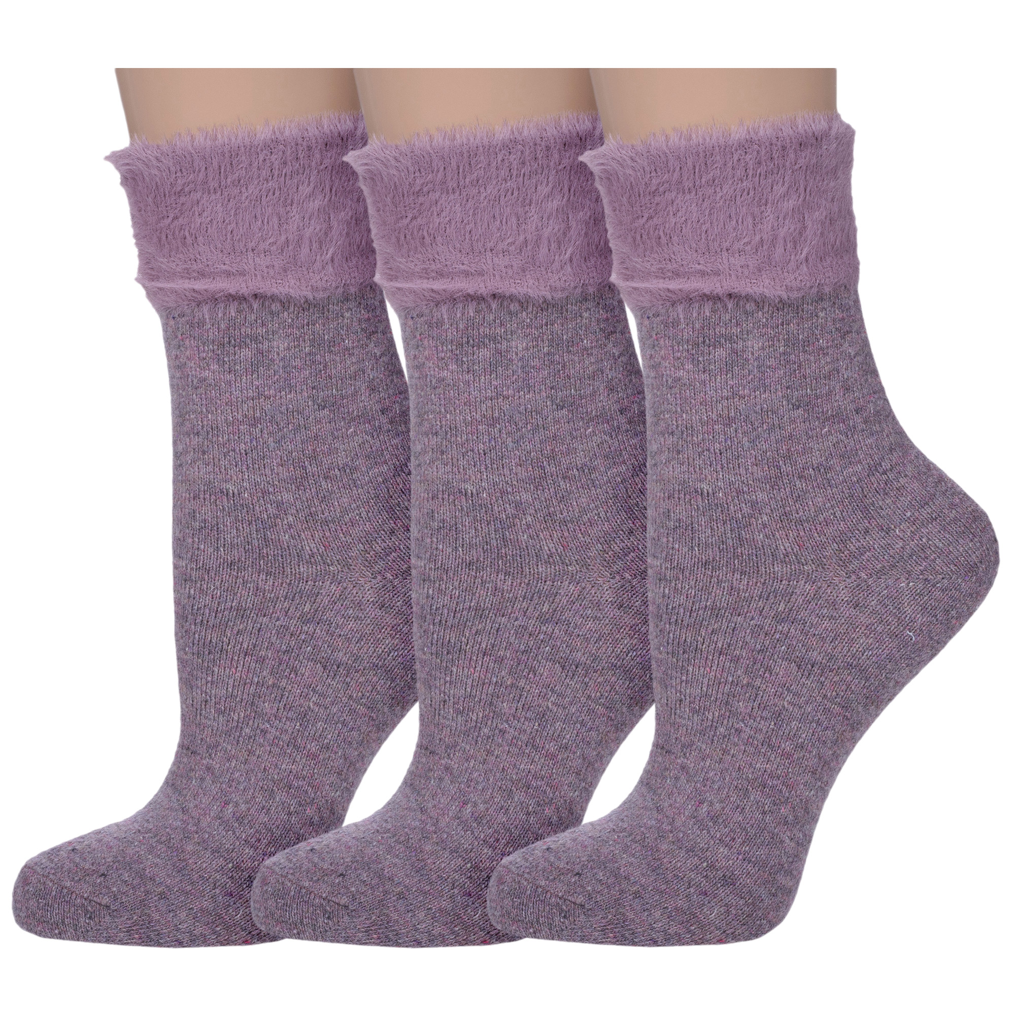 Комплект носков женских Hobby Line 3-7805-1 фиолетовых 36-40