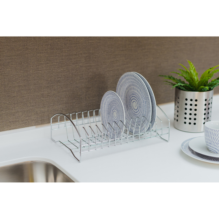 

Сушилка для посуды Доляна, 28,5x20x10 см, цвет хром, Серебристый