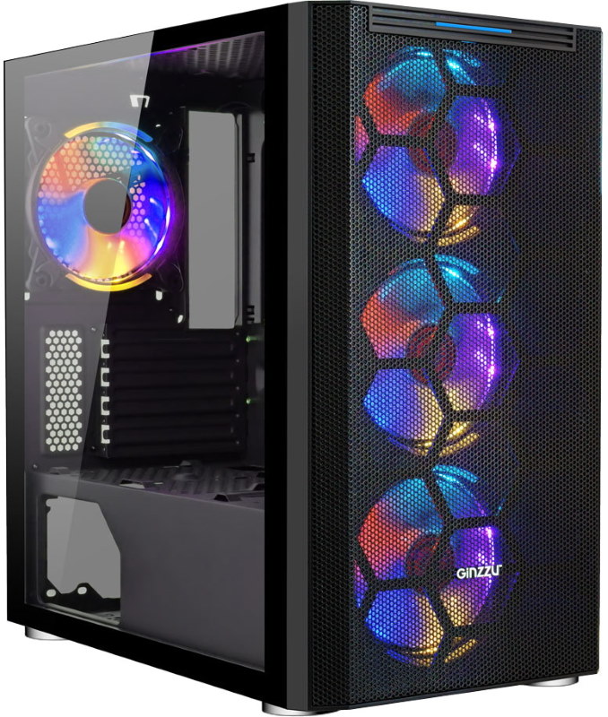 

Корпус компьютерный Ginzzu CL600 Black, СL600