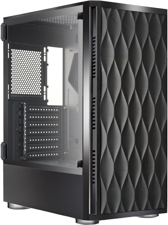 

Корпус компьютерный Ginzzu GL200 Black, GL200