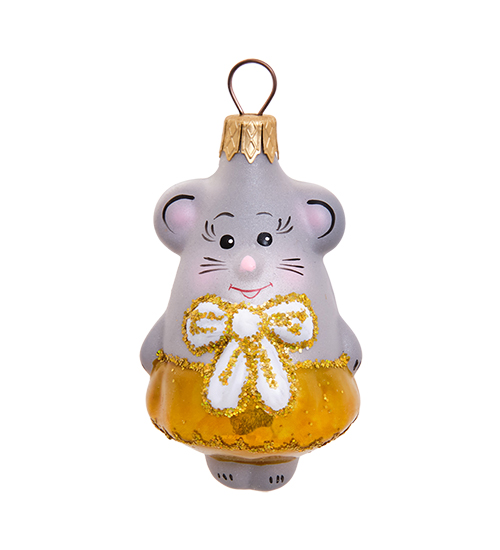 

Елочная игрушка Мышка Элита 801574 1шт разноцветный