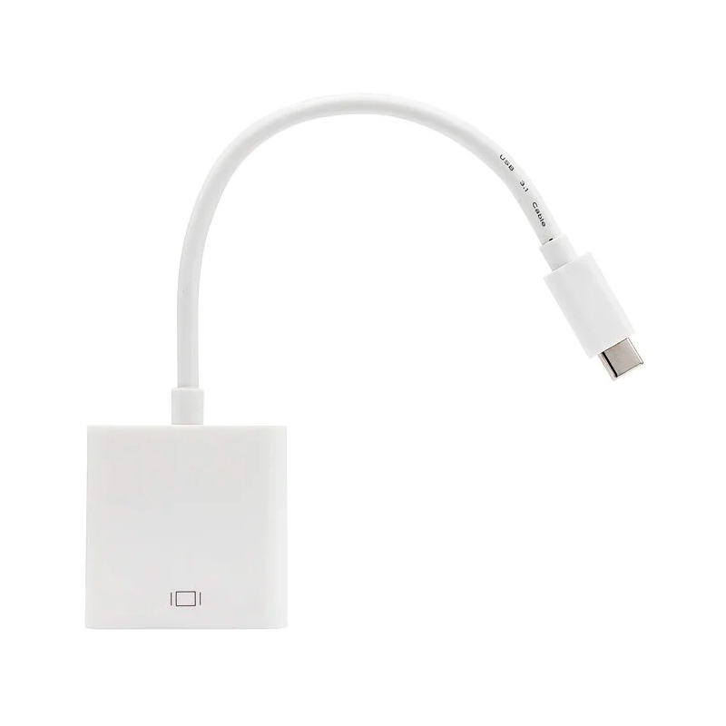 фото Адаптер vcom usb type-c-vga вилка-розетка 0.15м (cu421m)