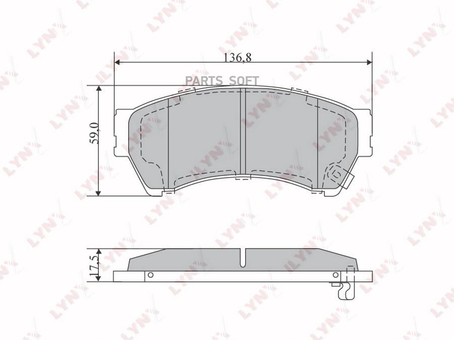 

Колодки торм.пер.MAZDA 6 1.8-2.5 07=>