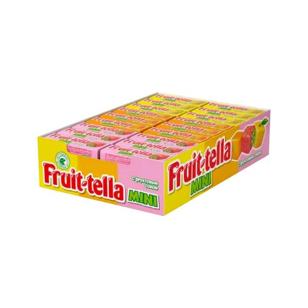 Жевательные конфеты Fruittella Mini Ассорти с фруктовым соком 11 г
