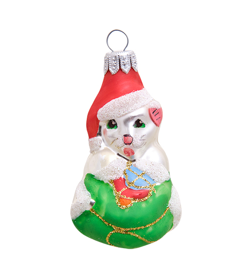 

Елочная игрушка Элита Котик 801647 1 шт. разноцветный, Котик