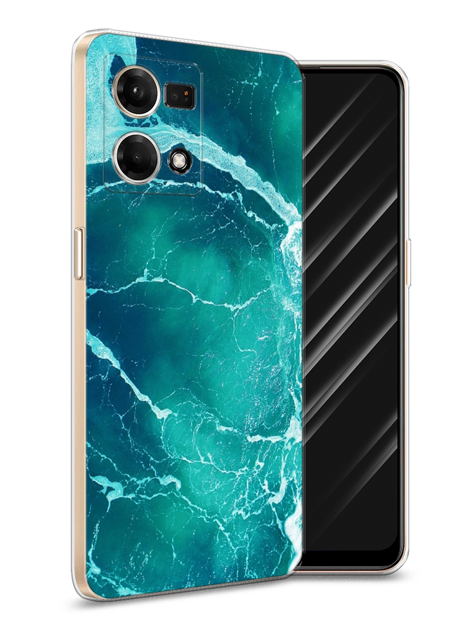

Чехол Awog на Oppo Reno 7 4G/8 4G "Лёд", Голубой
