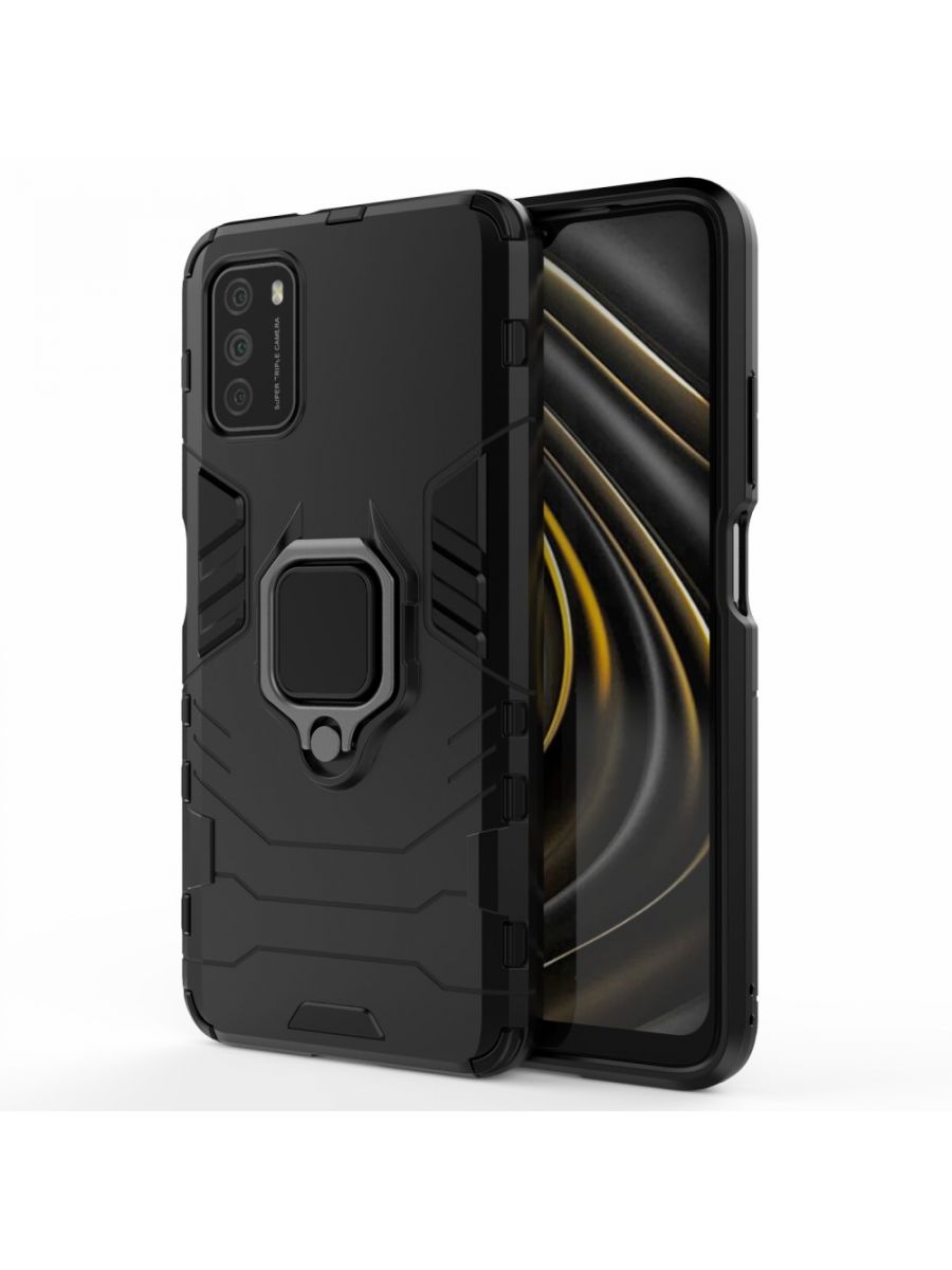 

Чехол Ring для смартфона Poco M3 Черный