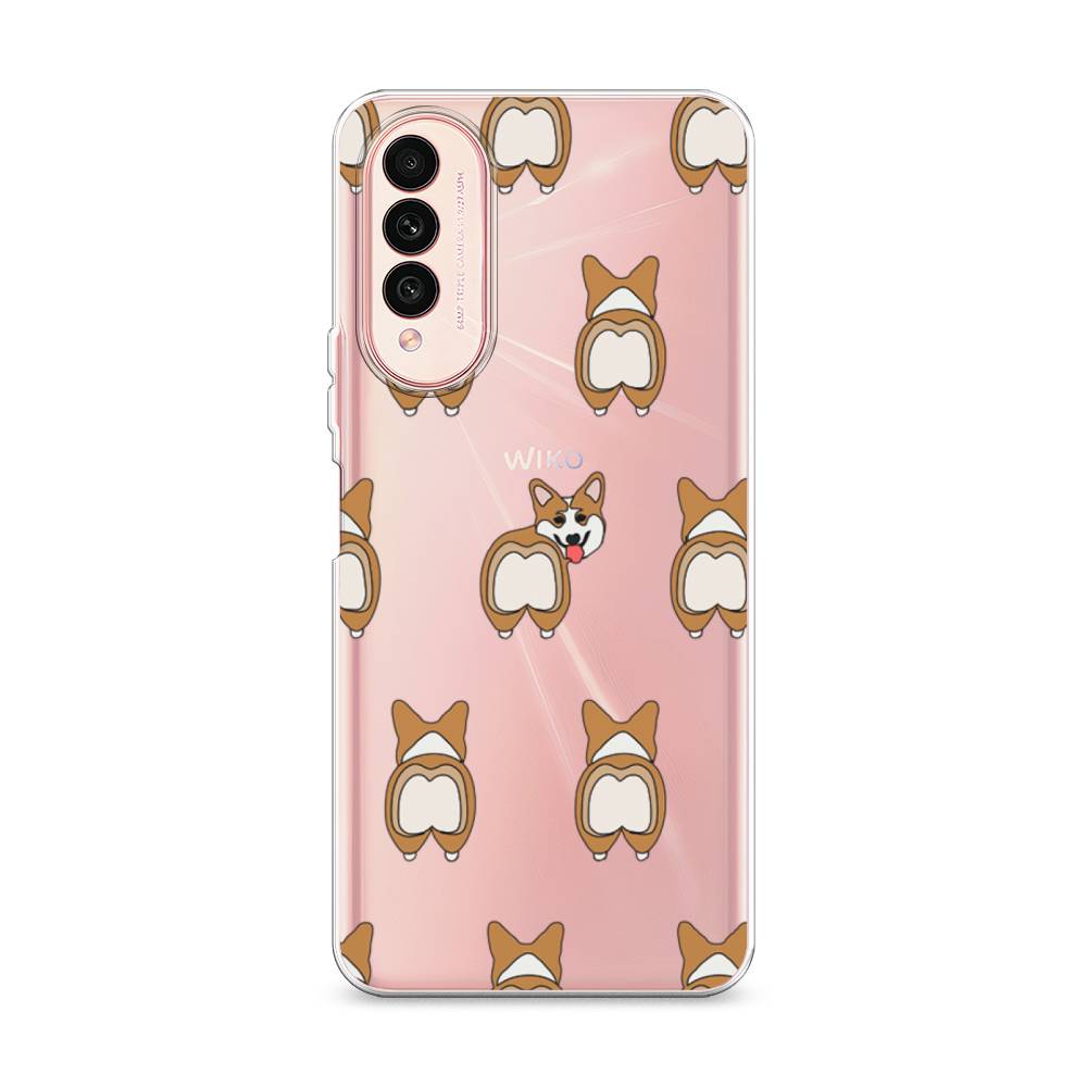 

Чехол Awog на Wiko T50 "Милый корги фон", Разноцветный