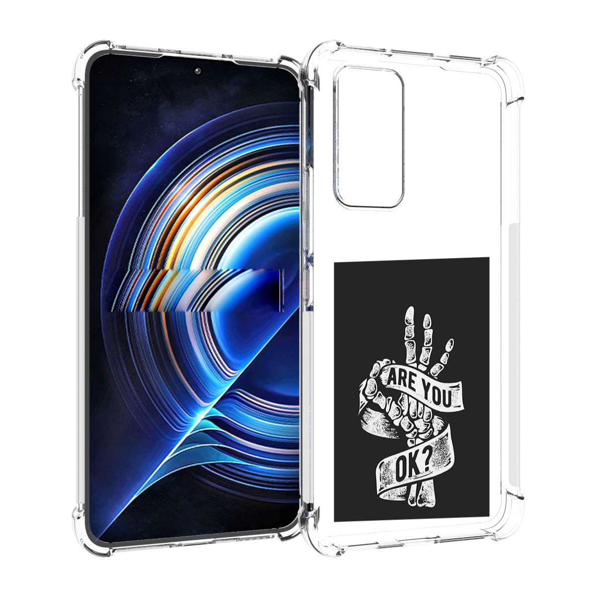 

Чехол MyPads рука-скелета для Tecno Camon 19 Neo, Прозрачный, Tocco