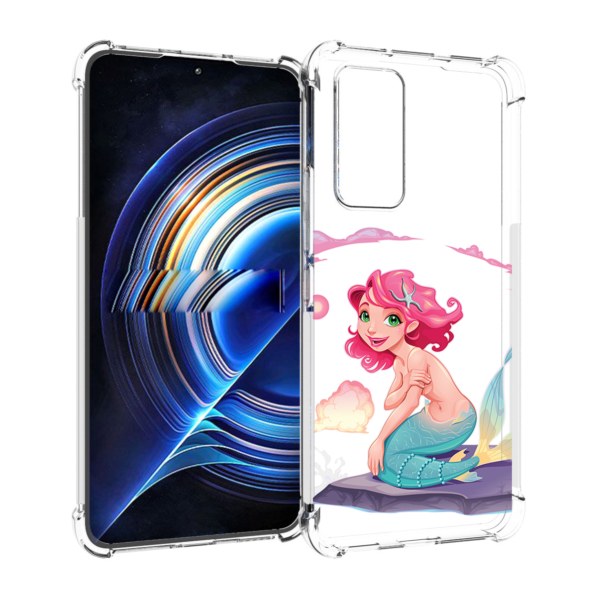 

Чехол MyPads русалочка для Tecno Camon 19 Neo, Прозрачный, Tocco