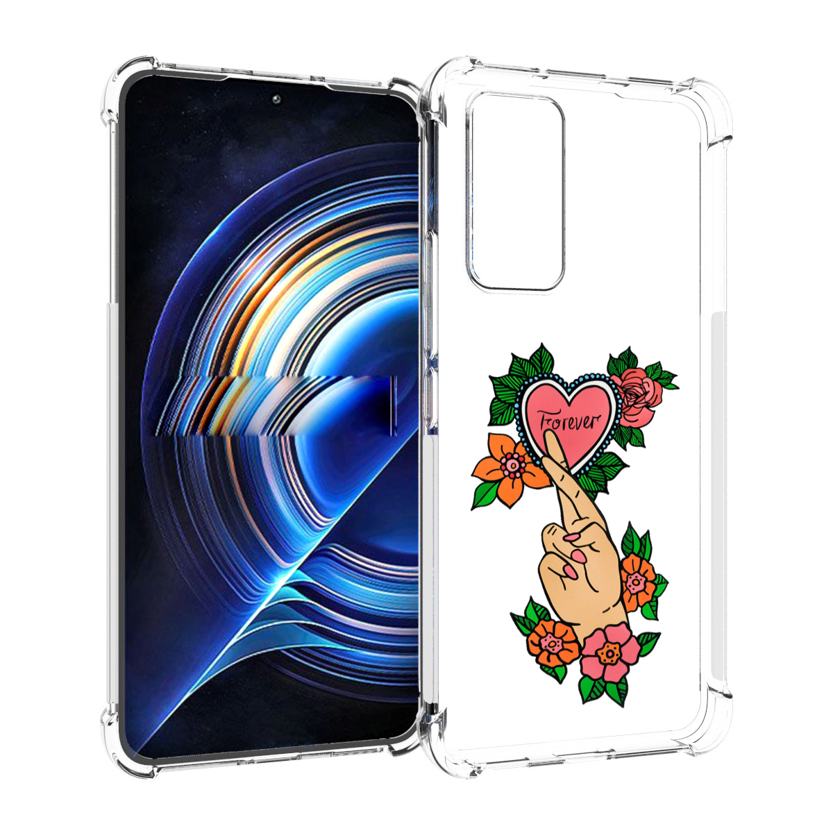 

Чехол MyPads ручки-навсегда женский для Tecno Camon 19 Neo, Прозрачный, Tocco