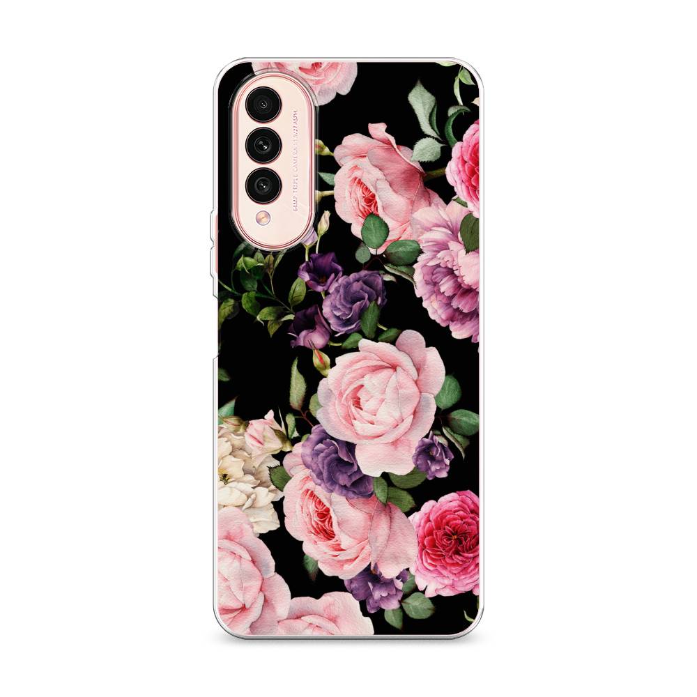 

Чехол Awog на Wiko T50 "Пионы на черном", Разноцветный