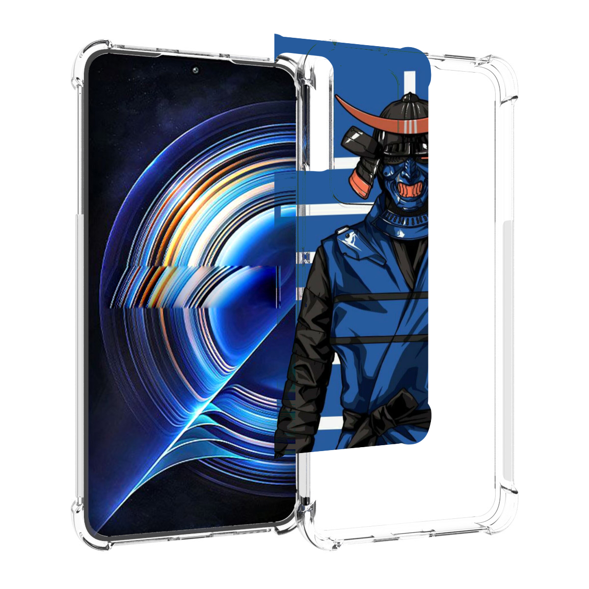 

Чехол MyPads самурай в синей форме для Tecno Camon 19 Neo, Прозрачный, Tocco