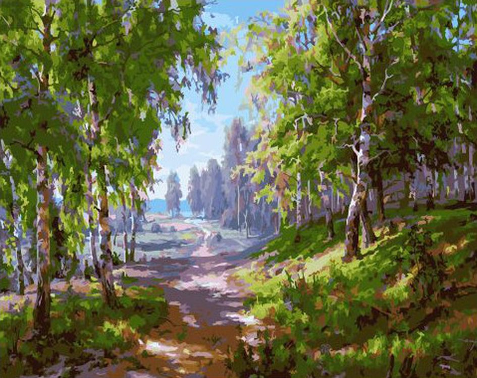 

Картина по номерам Paintboy (Premium) Летние березки, Летние березки
