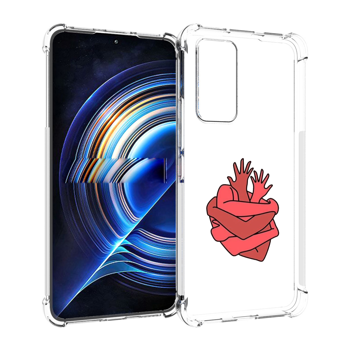 

Чехол MyPads сердце из ручек для Tecno Camon 19 Neo, Прозрачный, Tocco