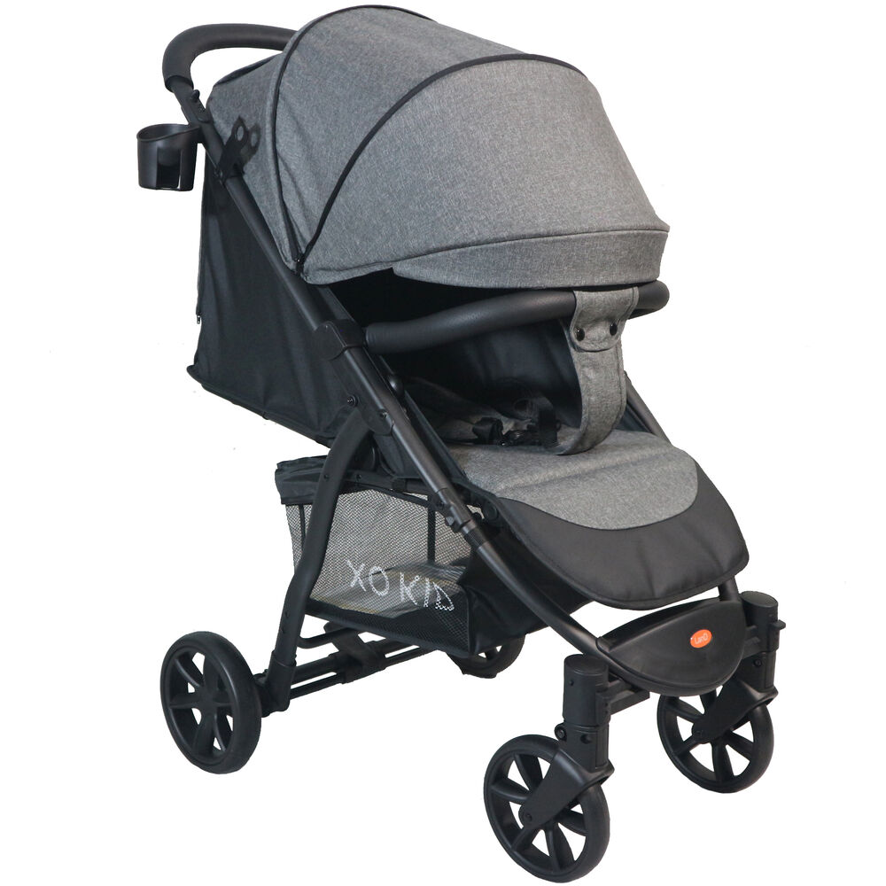 Прогулочная коляска XO KID Land II dark grey коляска прогулочная lionelo lo irma grey mint