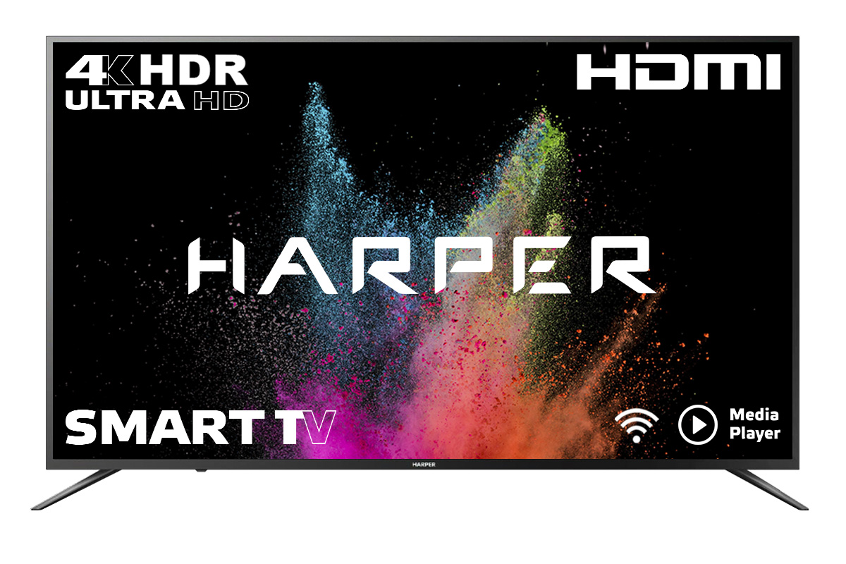 фото Led телевизор 4k ultra hd harper 55u750ts