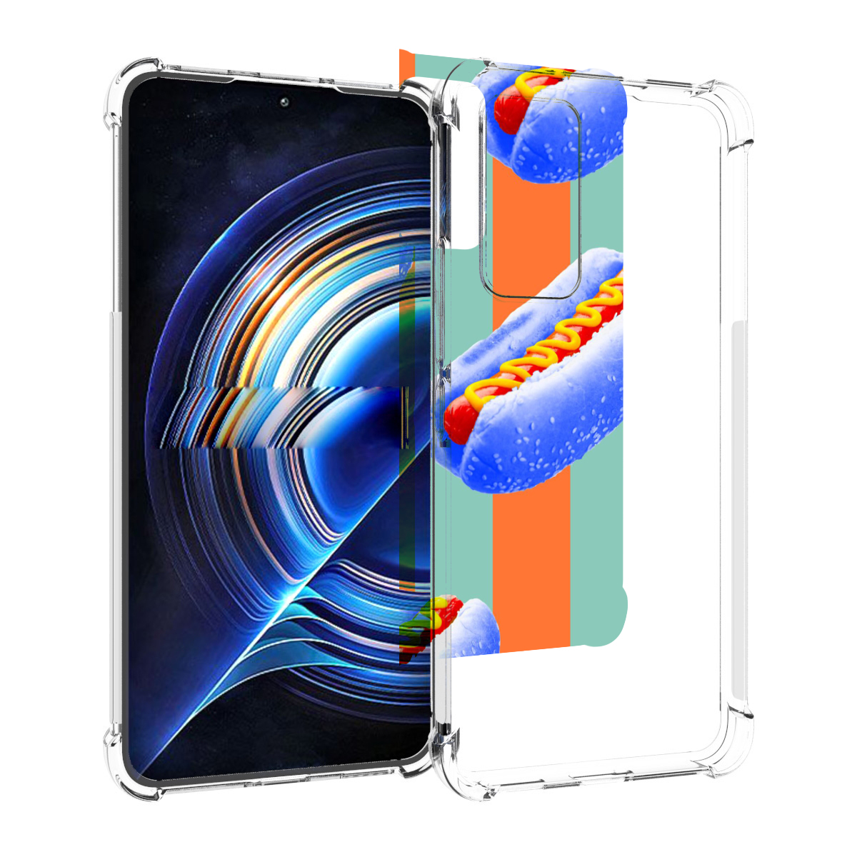 

Чехол MyPads синие хотдоги для Tecno Camon 19 Neo, Прозрачный, Tocco