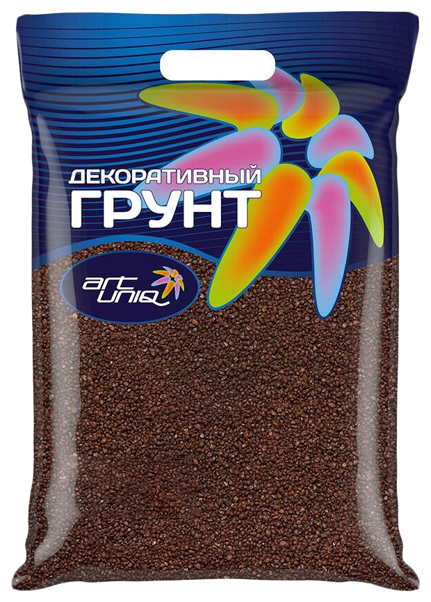 ArtUniq ColorMix Coffee - Цветной грунт для аквариума "Кофе", 1-2 мм, банка 1 л/1,5 кг