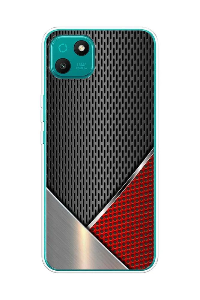 

Силиконовый чехол "Стальной металл" на Wiko T10 / Вико Т10, Разноцветный