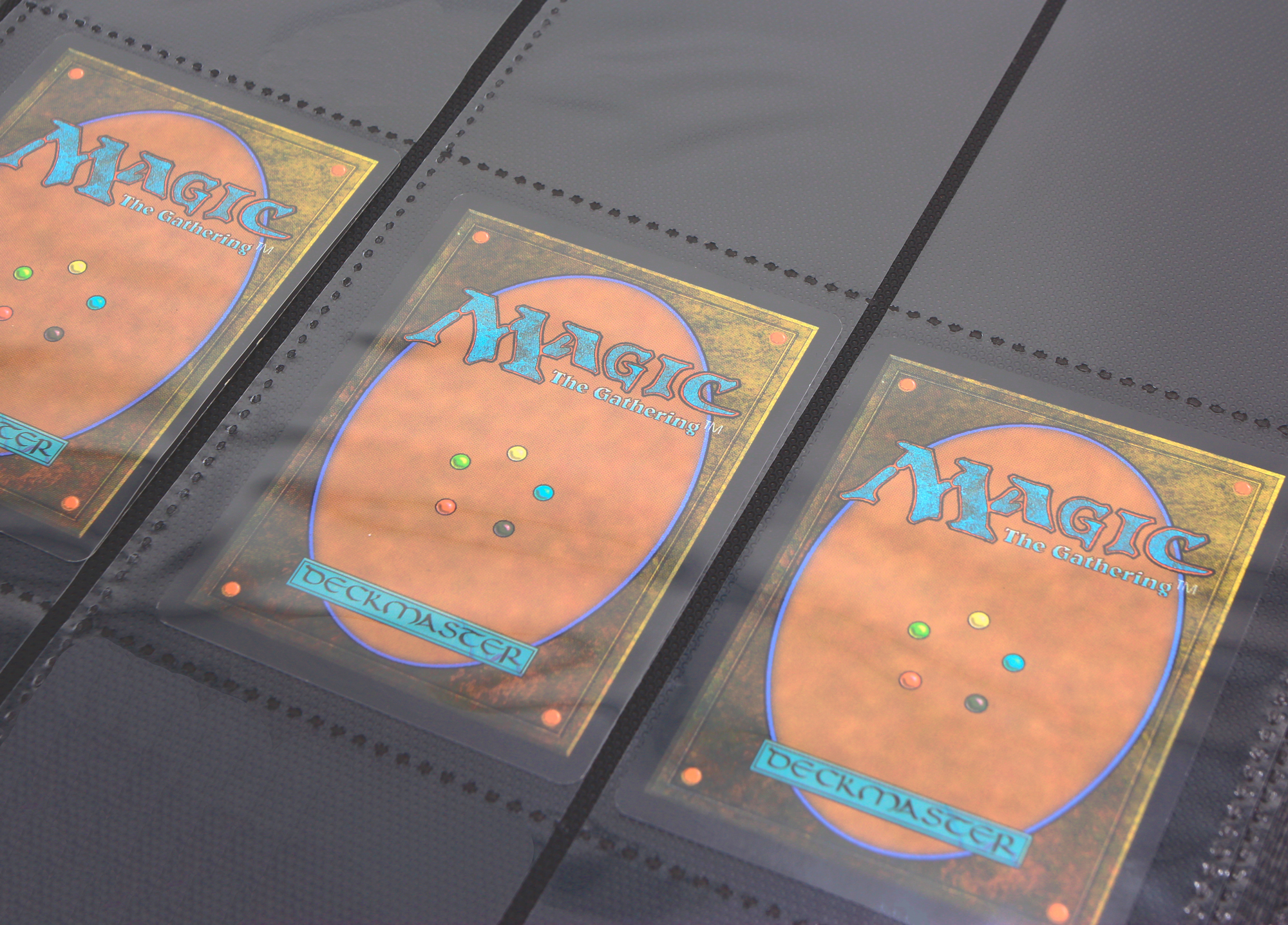 

упаковка с 50 листами card-pro чёрные с боковой загрузкой для карт k-pop, mtg, pokemon, Черный