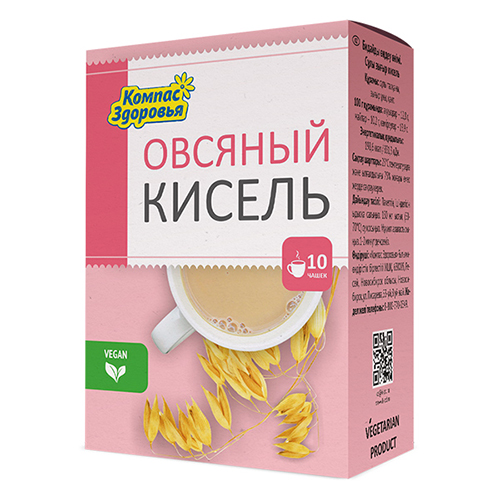 

Кисель Овсяный Компас здоровья 150 г, 4 шт