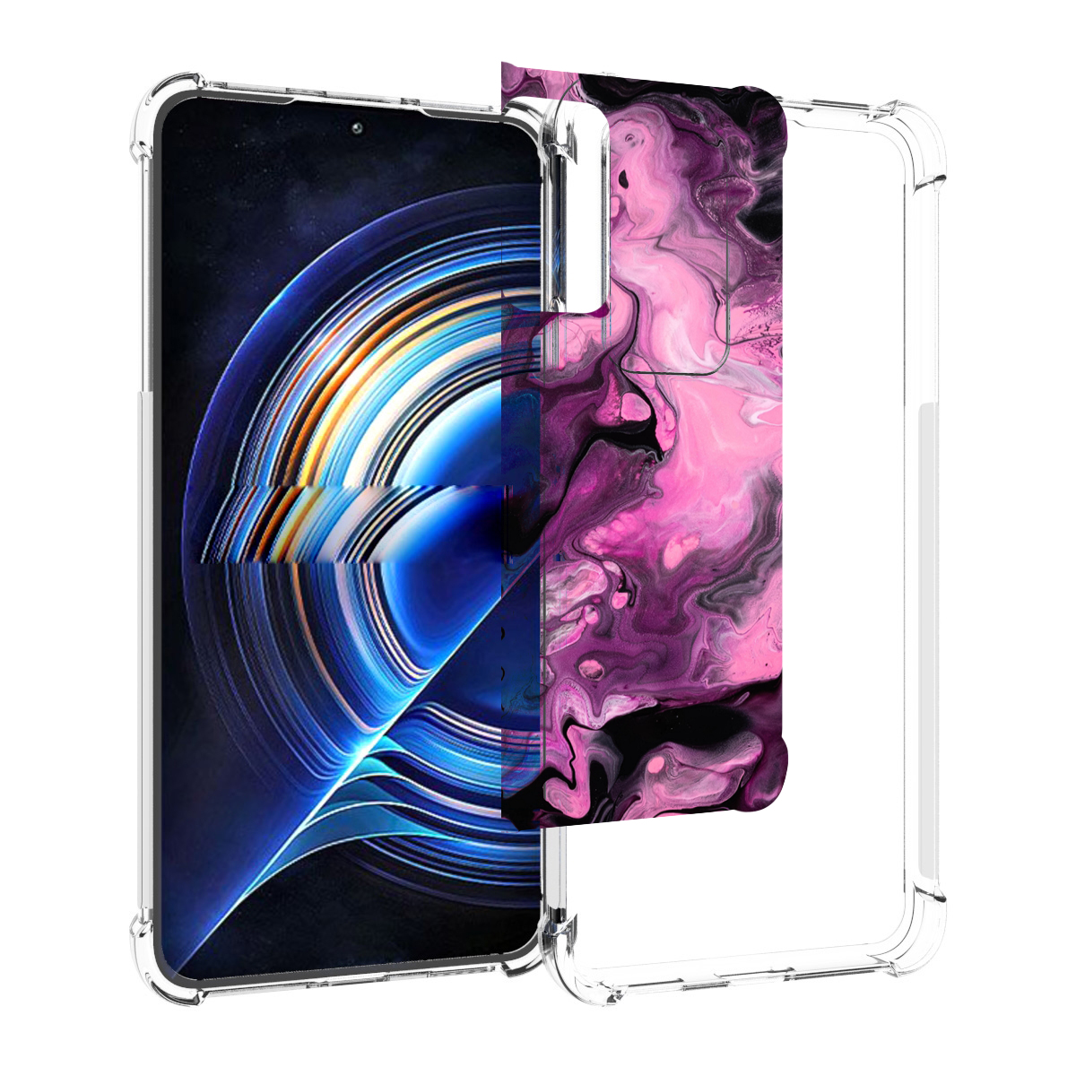 

Чехол MyPads смешивание-фиолетового для Tecno Camon 19 Neo, Прозрачный, Tocco