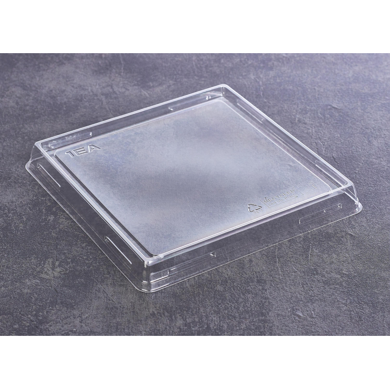 

Крышка ПЭТ д/бум.конт.130х130мм, прозрачная плоская 400шт/упак