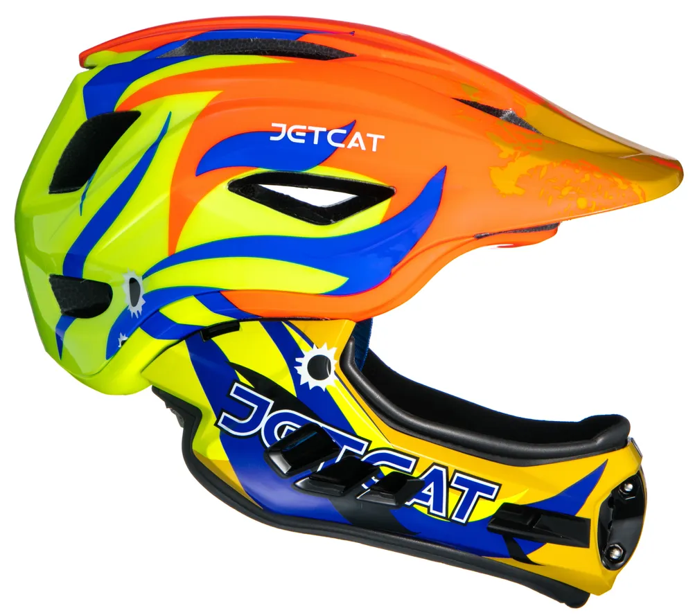 фото Шлем jetcat raptor se green/blue/red/yellow размер m