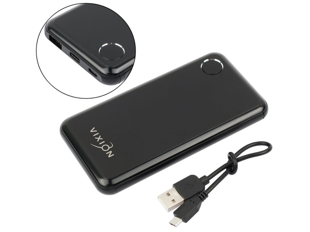 фото Внешний аккумулятор vixion power bank dp-17 10000mah black gs-00006398