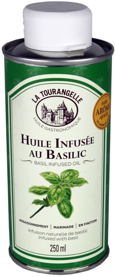 Масло подсолнечное La Tourangelle Basil Infused Oil с экстрактом базилика 250мл