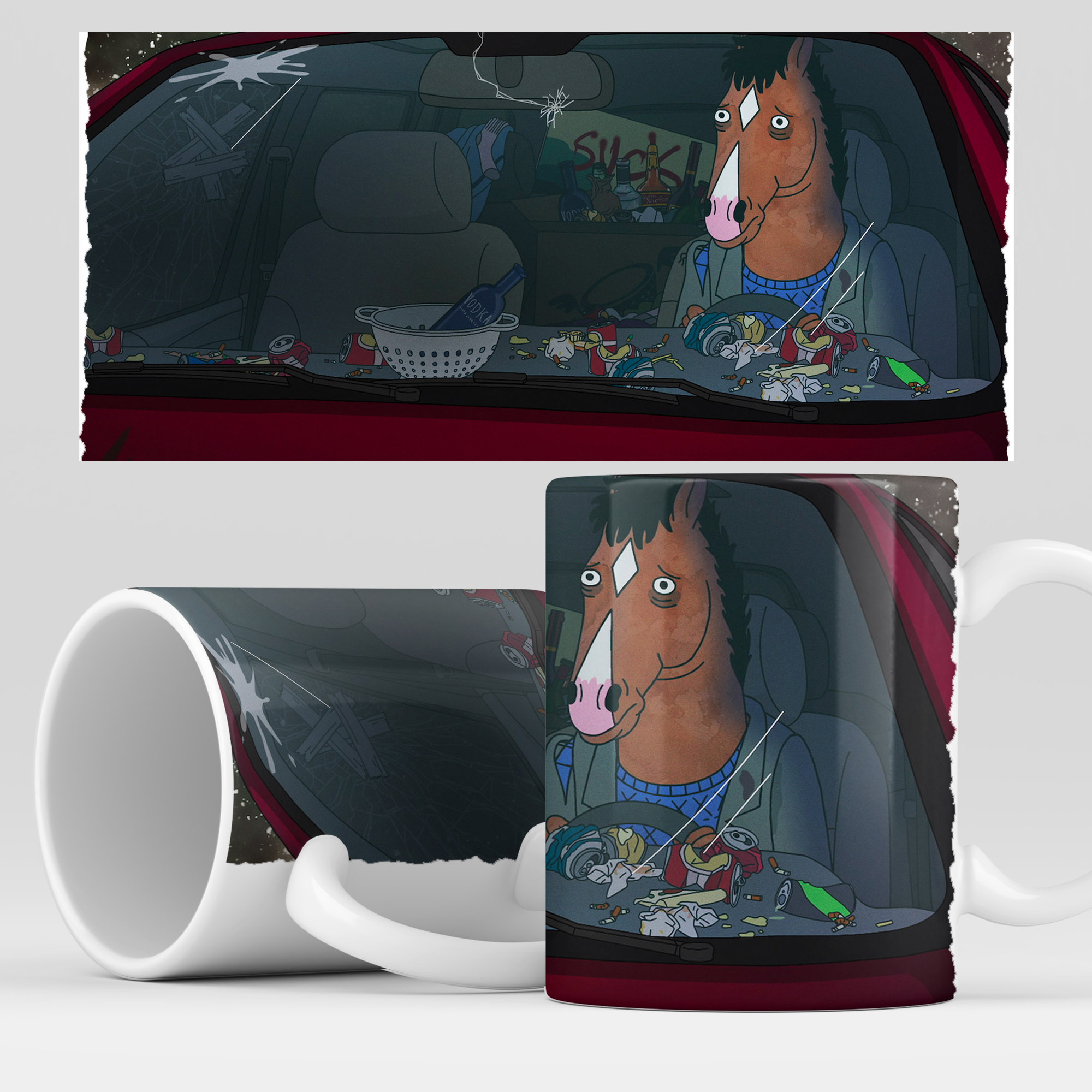 

Кружка RocketCup с принтом "Конь БоДжек", Bojack09