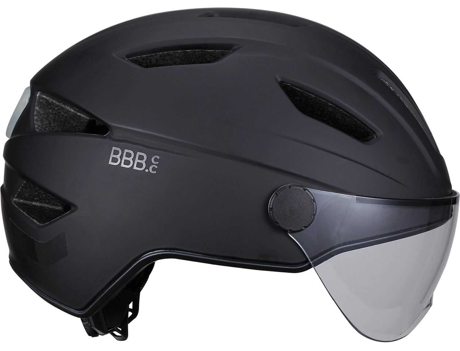 фото Велосипедный шлем bbb move faceshield, matt black, 55-58 см
