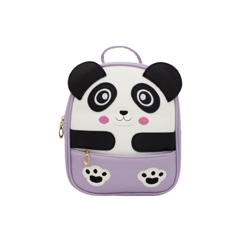 фото Рюкзак детский mihi-mihi панда фиолетовый (22 х 25 см) 111036
