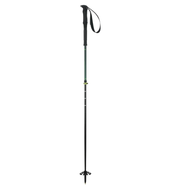 фото Горнолыжные палки elan tour carbon telescopic 2021/2022 black/green, 140 см