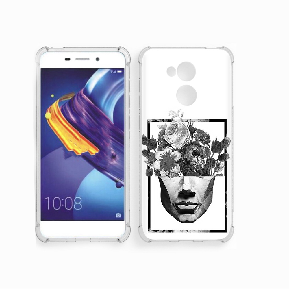 

Чехол MyPads Tocco для Huawei 6C Pro черно белая ваза в абстракции (PT88459.60.678), Прозрачный, Tocco