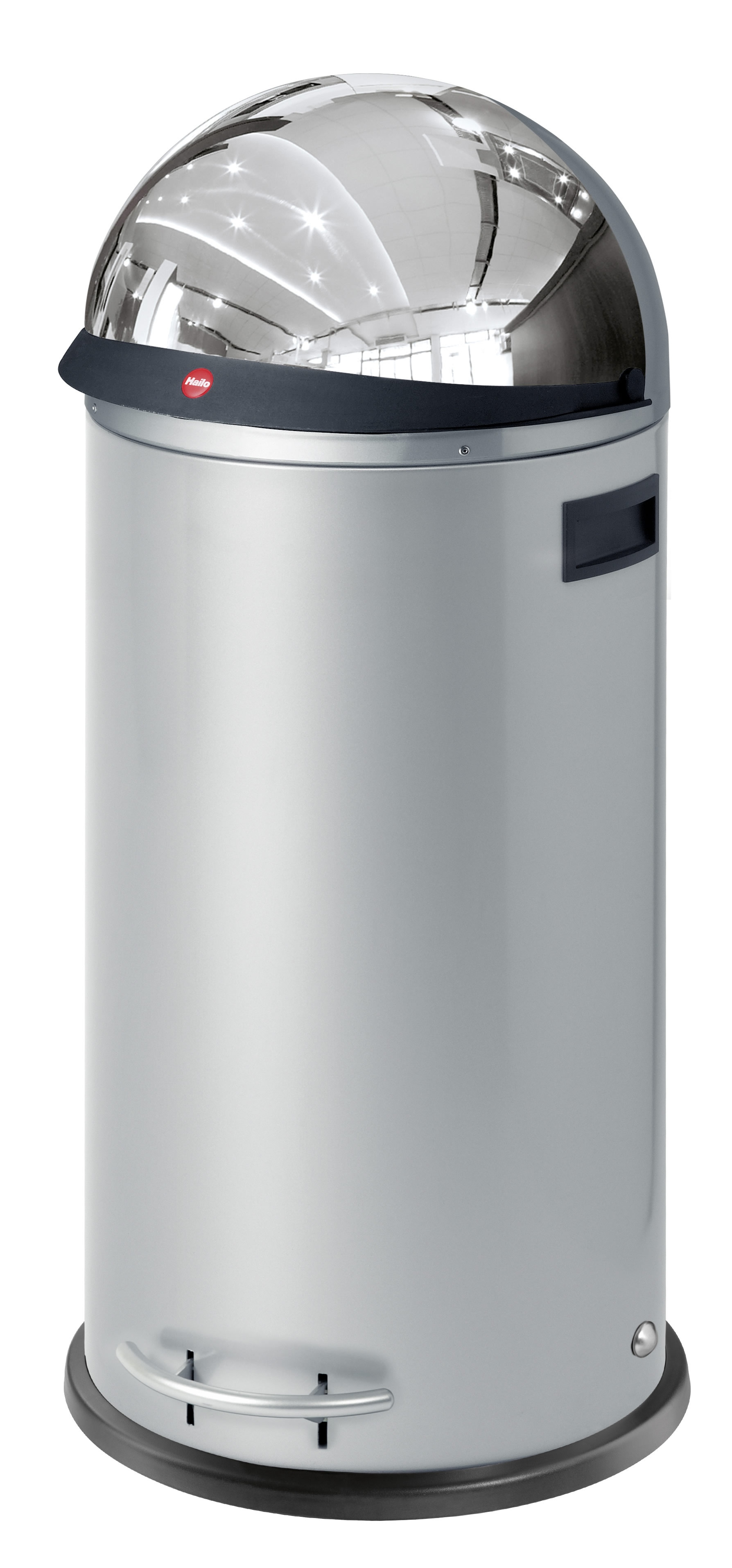 

Ведро Hailo 0850-559 36л, Мусорный контейнер Hailo KickVisier XL, 36 л, цвет серебро